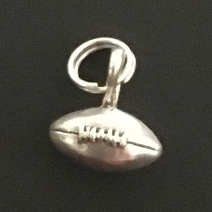 Sterling Football Charm
